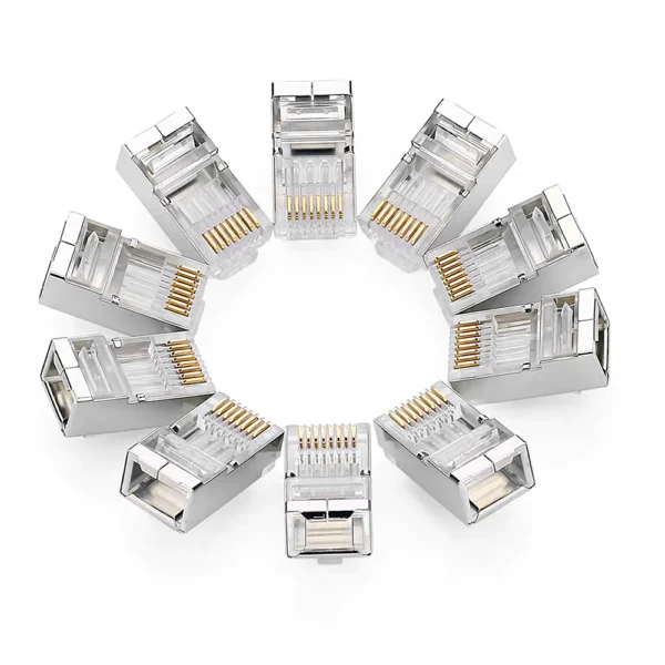 my-11134207-7qul7-ljzep28kmdli0b.webp Cat6 RJ45 8P8C Network Connector, Silver Modular Plug for Cat5/Cat5e/Cat6 Ethernet Cables