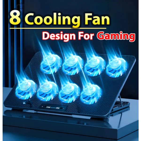 my-11134207-820lg-mft9sa0uajnw12.webp Gaming Laptop Cooling Pad with Fan, Portable Laptop Cooler for Improved Heat Dissipation