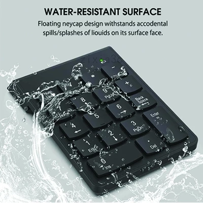2.4GHz Wireless Numeric Keypad, Portable Number Pad for PC & Laptop
