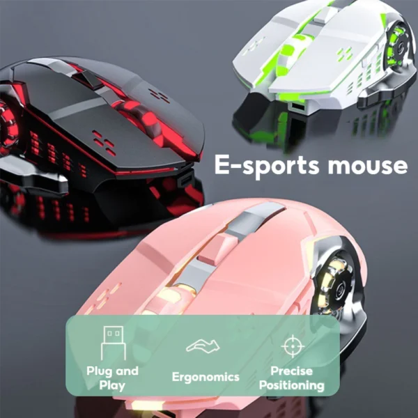 sg-11134201-7rdwn-m16tlecd00y661.webp Wireless Bluetooth Gaming Mouse for PC & Laptop, Random Color