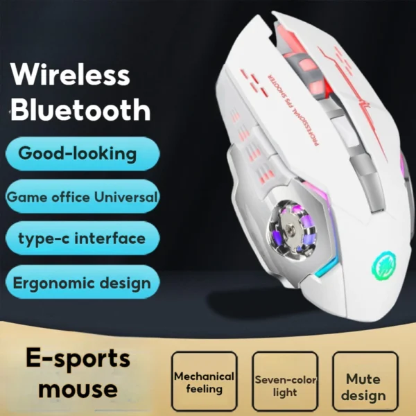 sg-11134201-7rdxt-m16tl4z8s5zya4.webp Wireless Bluetooth Gaming Mouse for PC & Laptop, Random Color