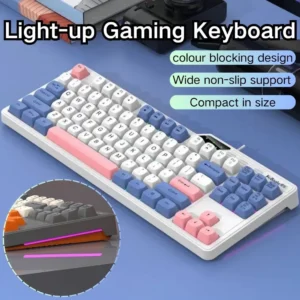 RGB Wired Gaming Keyboard & Mouse Set, Backlit Combo for PC & Laptop