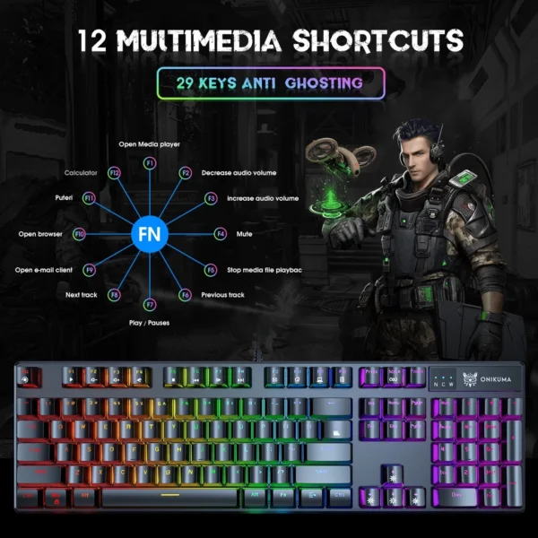 8d9b845d4a7b208745a3e8933e9dc6a3.webp ONIKUMA G27 Mechanical Gaming Keyboard, 104-Key Full-Size Keyboard with Blue Switches & Chroma RGB Backlighting