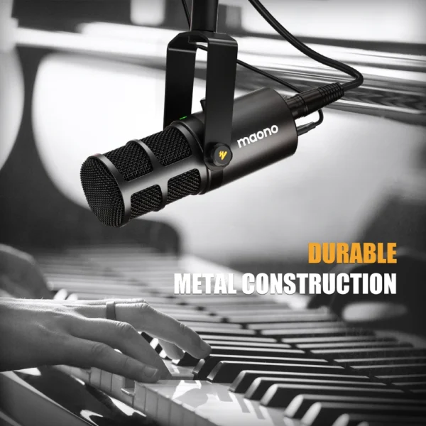 A0c92e2d7bba041d8b572385dba37a7cfx.webp Maono PD400X USB/XLR Dynamic Microphone with One-Touch Mute, Headphone Jack & Volume Control, All-Metal Microphone for Podcasting, Streaming & Recording