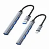 H1c00cc66be0e41ab96ce925b5e82f8f8L.webp 4-Port USB-C Hub, USB 3.0/3.1 Multi-Port Splitter Adapter with OTG Support for Huawei, Xiaomi, Lenovo, MacBook & PC