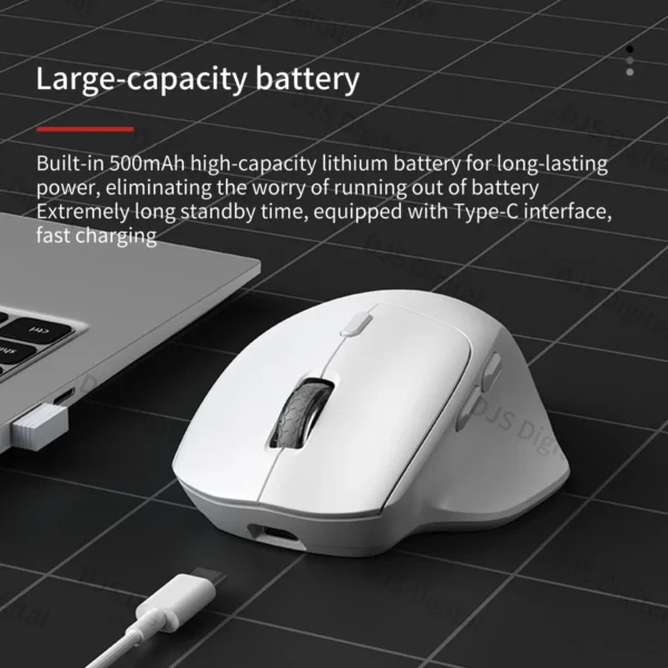 S1ba39fec41524295b5b8036242b56df4W.webp Lenovo Ergonomic Wireless Mouse, Rechargeable Bluetooth & 2.4GHz Dual-Mode Mouse with Comfortable Grip & Long Battery Life for Office & Gaming