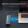 S2be378ec998b48d0be915d1bdfcabbbbU.webp ORICO Powered USB 3.0 Hub with Multiple Ports, On/Off Switches & Power Adapter for PC, Laptop & Desktop