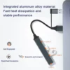 S3c96e9ede21d4653b1466b4db53b3a1fD.webp 4-in-1 USB-C Hub, Aluminum USB 3.0 Hub with 3 USB 2.0 Ports & 1 USB-C Port, USB Splitter & Extender for Laptop, PC & Mac