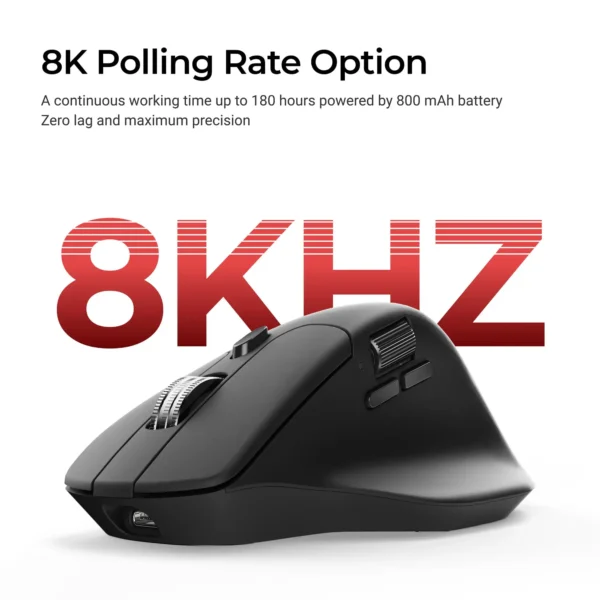 S3efab888ccde4ff1891dc9a049a9f729E.webp Keychron M6 Wireless Mouse with Silent Micro Switches, PixArt PAW3950 Sensor, 8K Polling Rate & Dual Scrolling Modes
