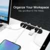 S3faab0742c064e1091117058eff54326N.webp 1 Set Silicone Cable Organizer Clips, USB Charging Cable Winder & Desktop Cable Holder for USB Cables, Mouse, Earphones & Accessories