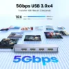 S5263389f3ea049029df013fd50d8f3dfC.webp UGREEN 4-Port USB-C Hub with USB 3.0 Ports, Type-C Hub Splitter Adapter for MacBook Pro, iPad Pro, Samsung Galaxy & Laptop