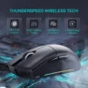 S7e99b6e75be44756a529426ae38516b4a.webp Thunderobot ML901 Wireless Gaming Mouse, PAW3395 Sensor, 26,000 DPI, 650 IPS, Nordic MCU, Symmetrical Design & 3-Zone RGB Lighting for Laptop & PC