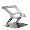 XMSJ Adjustable Carbon Steel Laptop Stand, Portable Foldable Notebook & Tablet Holder for Devices up to 17", Cooling Support for MacBook & Laptop