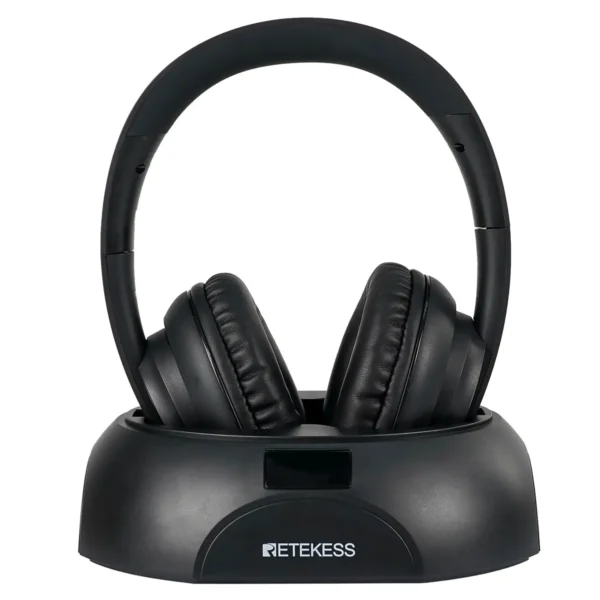 S8f4457a49dec4e8dbc8aa5dcabbbcfb5o.webp RETEKESS TA006 Wireless TV Headphones, Rechargeable Headset with Transmitter, Optical, Coaxial, AUX & RCA Connectivity