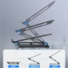 S9ca68830654241aca46959fccb7ca174C.webp Adjustable Aluminum Laptop & Tablet Stand, Portable Folding Stand for Laptops and Tablets up to 17", Cooling Support Holder