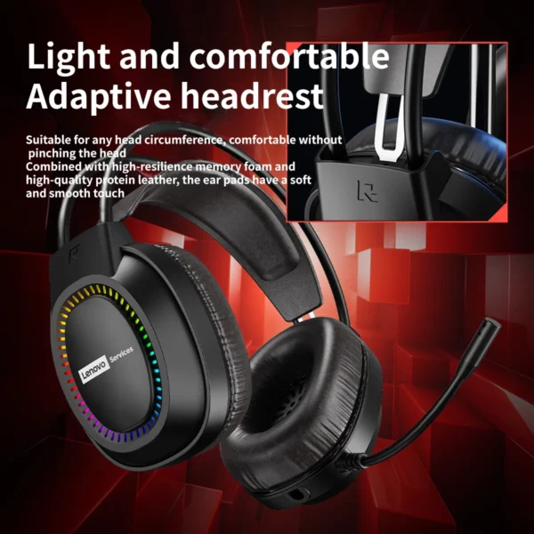 Sa827cf964abf46fa874208aea14b46328.webp Lenovo RGB Gaming Headset with Microphone, Over-Ear Wired Headphones with LED Lighting for PC, Desktop & Laptop