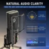 Saff8eec1b58f4d418c1d5bec24980757F.webp FIFINE K669PRO1 USB Condenser Microphone with Pop Filter, Tap-to-Mute, Volume Control for PC, Recording, YouTube & Streaming