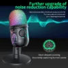 Sd4a6a0c2e22a4321a95bdfd35f1b8e2cc.webp USB Condenser Gaming Microphone for PC with Headphone Jack, LED Lighting & Noise Cancellation for Podcasting, Streaming & Recording