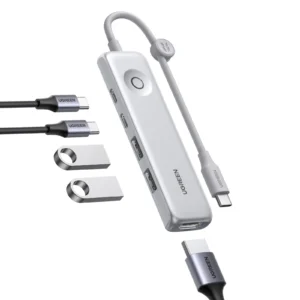 Sdc4ee8c87d984c1a8deb8e7631d388c1J.webp UGREEN 5-in-1 USB-C Hub with 4K@60Hz HDMI, USB 3.2 Gen 2 10Gbps Data Transfer, USB 2.0 & 100W PD Charging for Laptop, MacBook, Samsung, HP & Dell