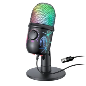 Secd8bd5d30844bb9bd67819ffcf5eefbb.webp USB Condenser Gaming Microphone for PC with Headphone Jack, LED Lighting & Noise Cancellation for Podcasting, Streaming & Recording