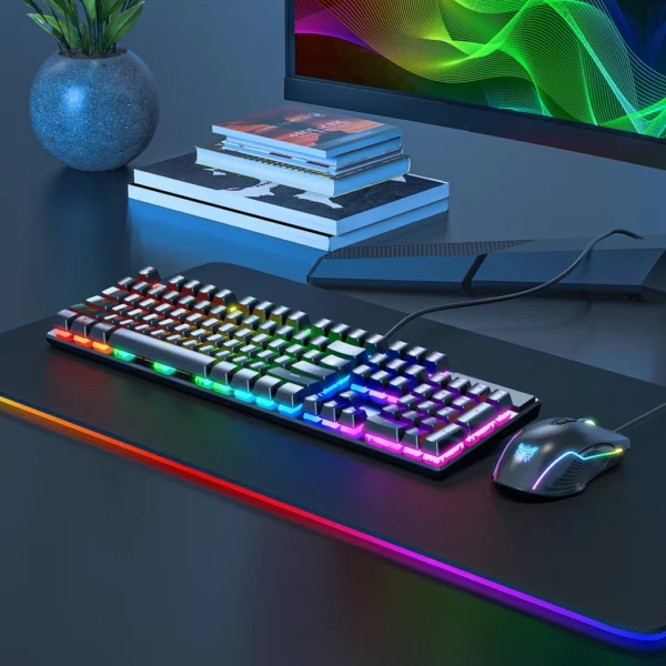 ed0e35852e9d55410cc068f53a6bf962.webp ONIKUMA G27 Mechanical Gaming Keyboard, 104-Key Full-Size Keyboard with Blue Switches & Chroma RGB Backlighting